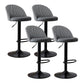 Modern Home Adjustable Height Stool Matte Finish Upholstered Bar Stools 4 Piece Set Bar Stool(31"H) Clearhalo 'Bar Furniture' 'Bar Stools' 'bar_stools' 'furn' 'furn_bar_stools' 'Furniture' 'furniture_bar_stools' 'Kitchen & Dining Furniture' 5086818