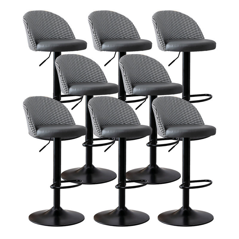 Modern Home Adjustable Height Stool Matte Finish Upholstered Bar Stools 8 Piece Set Bar Stool(31"H) Clearhalo 'Bar Furniture' 'Bar Stools' 'bar_stools' 'furn' 'furn_bar_stools' 'Furniture' 'furniture_bar_stools' 'Kitchen & Dining Furniture' 5086820