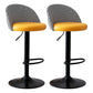 Modern Home Adjustable Height Stool Matte Finish Upholstered Bar Stools Orange 2 Piece Set Bar Stool(31"H) Clearhalo 'Bar Furniture' 'Bar Stools' 'bar_stools' 'furn' 'furn_bar_stools' 'Furniture' 'furniture_bar_stools' 'Kitchen & Dining Furniture' 5086825