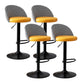 Modern Home Adjustable Height Stool Matte Finish Upholstered Bar Stools Orange 4 Piece Set Bar Stool(31"H) Clearhalo 'Bar Furniture' 'Bar Stools' 'bar_stools' 'furn' 'furn_bar_stools' 'Furniture' 'furniture_bar_stools' 'Kitchen & Dining Furniture' 5086826