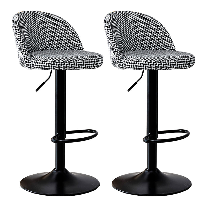 Modern Home Adjustable Height Stool Matte Finish Upholstered Bar Stools 2 Piece Set Bar Stool(31"H) Clearhalo 'Bar Furniture' 'Bar Stools' 'bar_stools' 'furn' 'furn_bar_stools' 'Furniture' 'furniture_bar_stools' 'Kitchen & Dining Furniture' 5086829