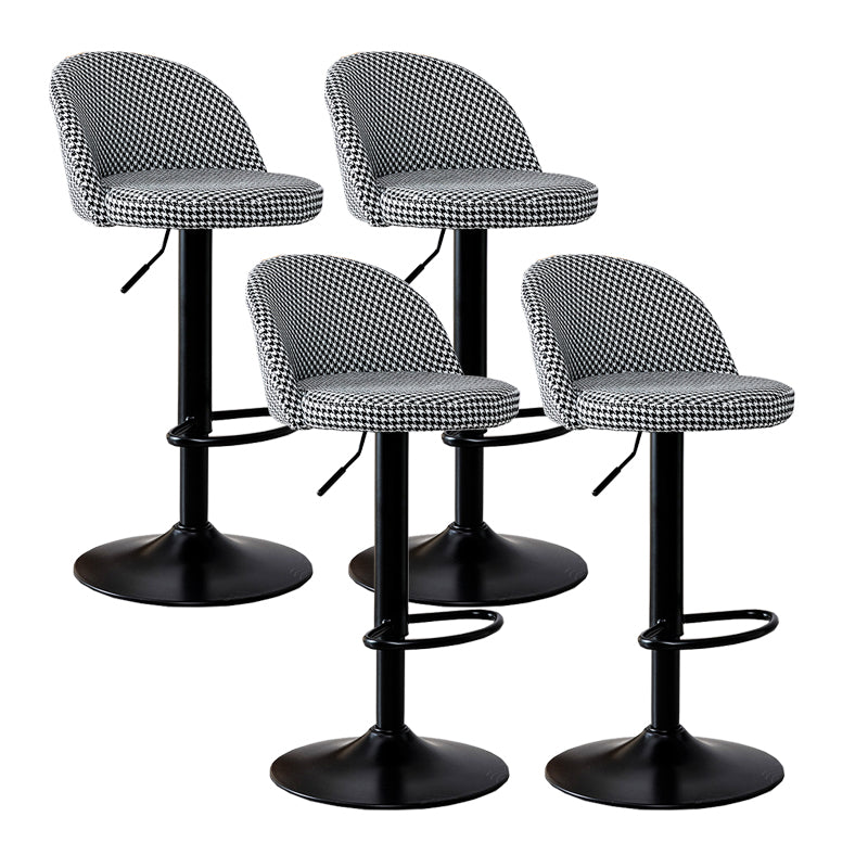 Modern Home Adjustable Height Stool Matte Finish Upholstered Bar Stools 4 Piece Set Bar Stool(31"H) Clearhalo 'Bar Furniture' 'Bar Stools' 'bar_stools' 'furn' 'furn_bar_stools' 'Furniture' 'furniture_bar_stools' 'Kitchen & Dining Furniture' 5086830