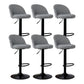 Modern Home Adjustable Height Stool Matte Finish Upholstered Bar Stools 6 Piece Set Bar Stool(31"H) Clearhalo 'Bar Furniture' 'Bar Stools' 'bar_stools' 'furn' 'furn_bar_stools' 'Furniture' 'furniture_bar_stools' 'Kitchen & Dining Furniture' 5086831