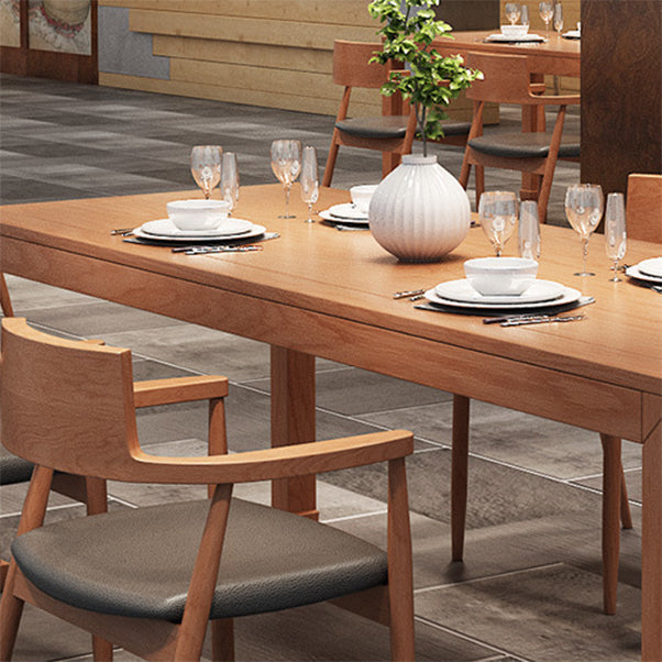 Modern Solid Wood Dining Table Set 1/2/5 Pieces Dining Set for Home Use Clearhalo 'Dining Room Sets' 'Dining Tables & Seating' 'dining_room_set' 'furn' 'furn_dining_room_set' 'Furniture' 'furniture_dining_room_set' 'Kitchen & Dining Furniture' 5086843