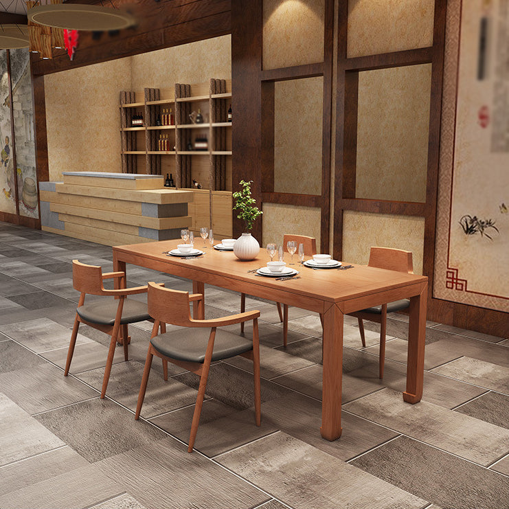 Modern Solid Wood Dining Table Set 1/2/5 Pieces Dining Set for Home Use Clearhalo 'Dining Room Sets' 'Dining Tables & Seating' 'dining_room_set' 'furn' 'furn_dining_room_set' 'Furniture' 'furniture_dining_room_set' 'Kitchen & Dining Furniture' 5086847