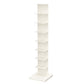13.19"W Bookshelf Contemporary Style Invisible Bookcase for Home Office 13.2"L x 13.2"W x 55.5"H White Clearhalo 'Bookcases' 'furn' 'furn_bookcases' 'Furniture' 'furniture_bookcases' 'Office Furniture' 5086859