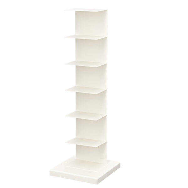 13.19"W Bookshelf Contemporary Style Invisible Bookcase for Home Office 13.2"L x 13.2"W x 42.1"H White Clearhalo 'Bookcases' 'furn' 'furn_bookcases' 'Furniture' 'furniture_bookcases' 'Office Furniture' 5086861