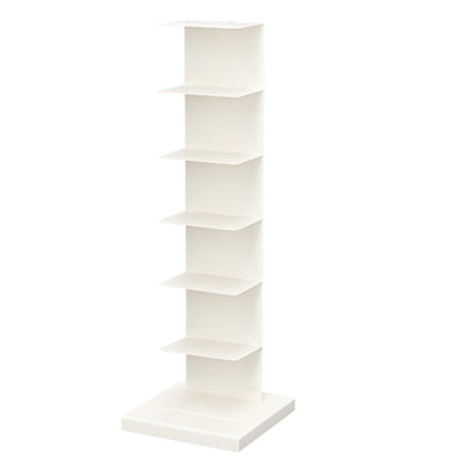 13.19"W Bookshelf Contemporary Style Invisible Bookcase for Home Office 13.2"L x 13.2"W x 42.1"H White Clearhalo 'Bookcases' 'furn' 'furn_bookcases' 'Furniture' 'furniture_bookcases' 'Office Furniture' 5086861