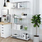 70.87"H Bookshelf Open Back Contemporary Style Bookcase for Home Office Clearhalo 'Bookcases' 'furn' 'furn_bookcases' 'Furniture' 'furniture_bookcases' 'Office Furniture' 5086899