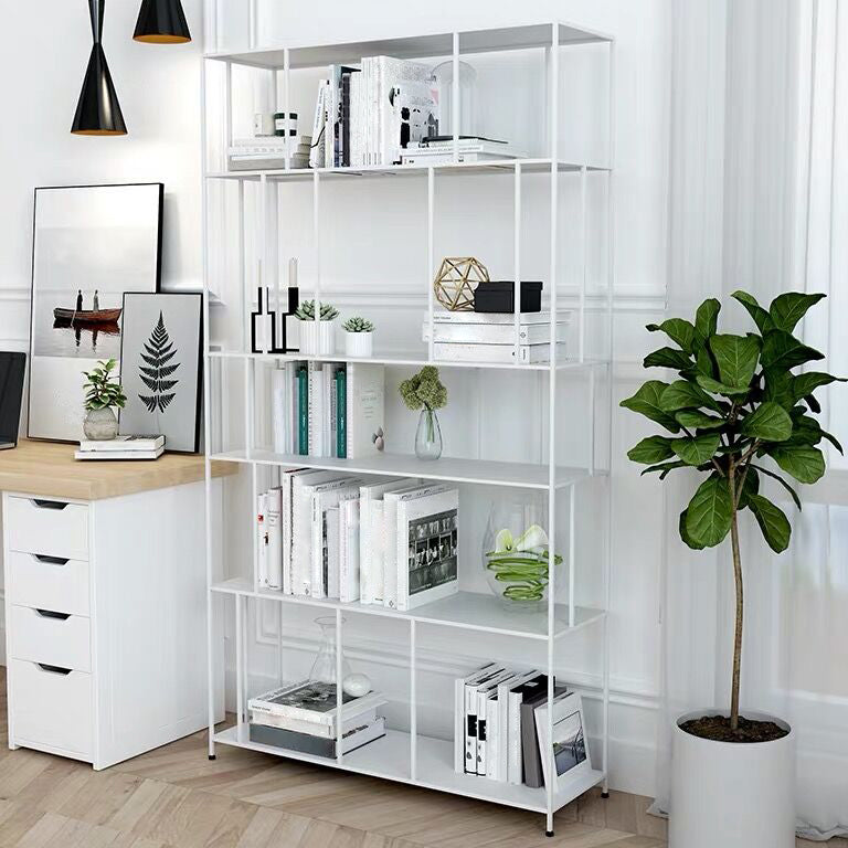 70.87"H Bookshelf Open Back Contemporary Style Bookcase for Home Office Clearhalo 'Bookcases' 'furn' 'furn_bookcases' 'Furniture' 'furniture_bookcases' 'Office Furniture' 5086899