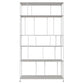 70.87"H Bookshelf Open Back Contemporary Style Bookcase for Home Office 39.4"L x 11.8"W x 70.9"H White Clearhalo 'Bookcases' 'furn' 'furn_bookcases' 'Furniture' 'furniture_bookcases' 'Office Furniture' 5086900