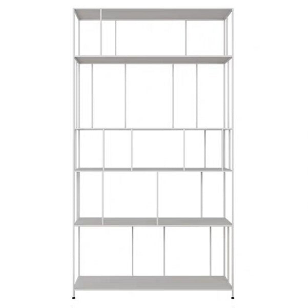 70.87"H Bookshelf Open Back Contemporary Style Bookcase for Home Office 39.4"L x 11.8"W x 70.9"H White Clearhalo 'Bookcases' 'furn' 'furn_bookcases' 'Furniture' 'furniture_bookcases' 'Office Furniture' 5086900