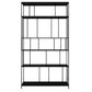 70.87"H Bookshelf Open Back Contemporary Style Bookcase for Home Office 39.4"L x 11.8"W x 70.9"H Matte Black Clearhalo 'Bookcases' 'furn' 'furn_bookcases' 'Furniture' 'furniture_bookcases' 'Office Furniture' 5086901