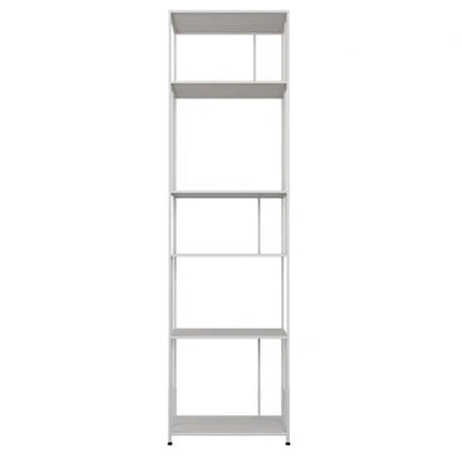 70.87"H Bookshelf Open Back Contemporary Style Bookcase for Home Office 19.7"L x 11.8"W x 70.9"H White Clearhalo 'Bookcases' 'furn' 'furn_bookcases' 'Furniture' 'furniture_bookcases' 'Office Furniture' 5086903