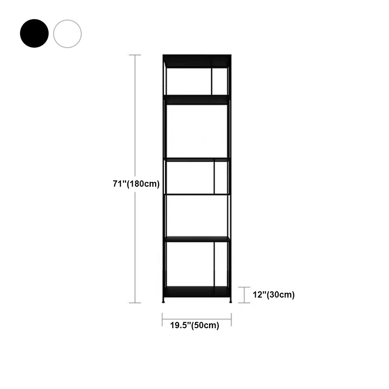 70.87"H Bookshelf Open Back Contemporary Style Bookcase for Home Office Clearhalo 'Bookcases' 'furn' 'furn_bookcases' 'Furniture' 'furniture_bookcases' 'Office Furniture' 5086913