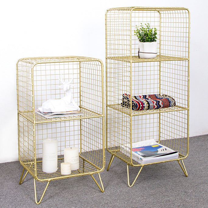 Modern Style Standard Bookcase Metal Closed Back Bookshelf for Home Clearhalo 'Bookcases' 'furn' 'furn_bookcases' 'Furniture' 'furniture_bookcases' 'Office Furniture' 5086928