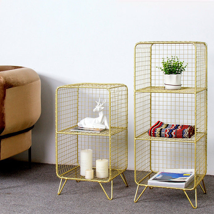 Modern Style Standard Bookcase Metal Closed Back Bookshelf for Home Clearhalo 'Bookcases' 'furn' 'furn_bookcases' 'Furniture' 'furniture_bookcases' 'Office Furniture' 5086930