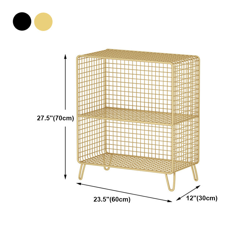 Modern Style Standard Bookcase Metal Closed Back Bookshelf for Home Clearhalo 'Bookcases' 'furn' 'furn_bookcases' 'Furniture' 'furniture_bookcases' 'Office Furniture' 5086935