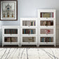 White Manufactured Wood Standard Bookcase Modern Bookshelf with Glass Doors Clearhalo 'Bookcases' 'furn' 'furn_bookcases' 'Furniture' 'furniture_bookcases' 'Office Furniture' 5086938