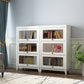 White Manufactured Wood Standard Bookcase Modern Bookshelf with Glass Doors Clearhalo 'Bookcases' 'furn' 'furn_bookcases' 'Furniture' 'furniture_bookcases' 'Office Furniture' 5086943