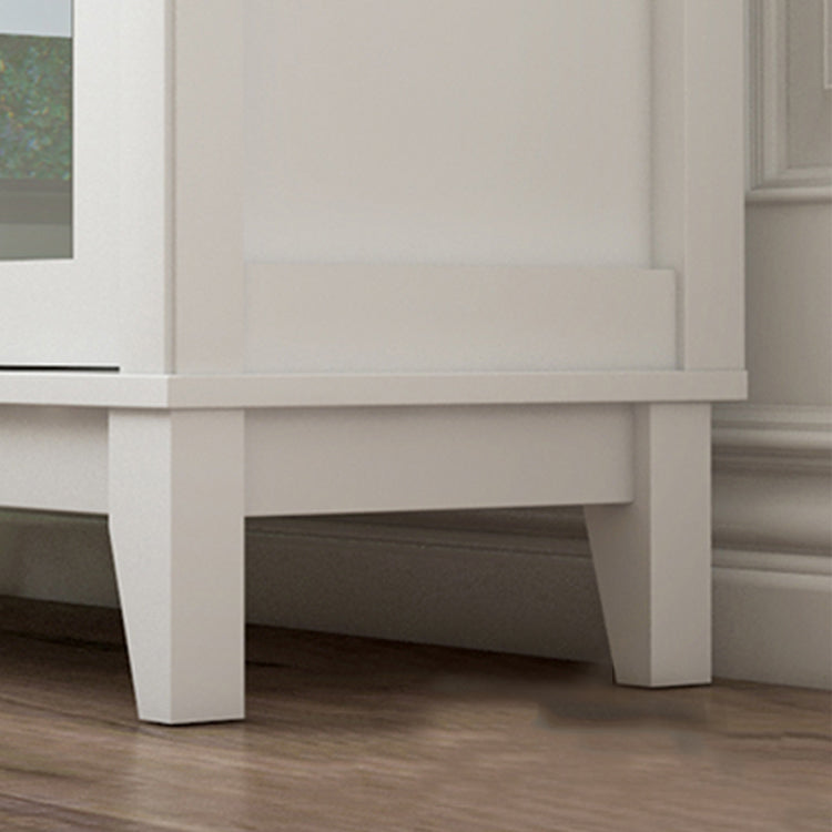 White Manufactured Wood Standard Bookcase Modern Bookshelf with Glass Doors Clearhalo 'Bookcases' 'furn' 'furn_bookcases' 'Furniture' 'furniture_bookcases' 'Office Furniture' 5086945