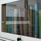 White Manufactured Wood Standard Bookcase Modern Bookshelf with Glass Doors Clearhalo 'Bookcases' 'furn' 'furn_bookcases' 'Furniture' 'furniture_bookcases' 'Office Furniture' 5086952