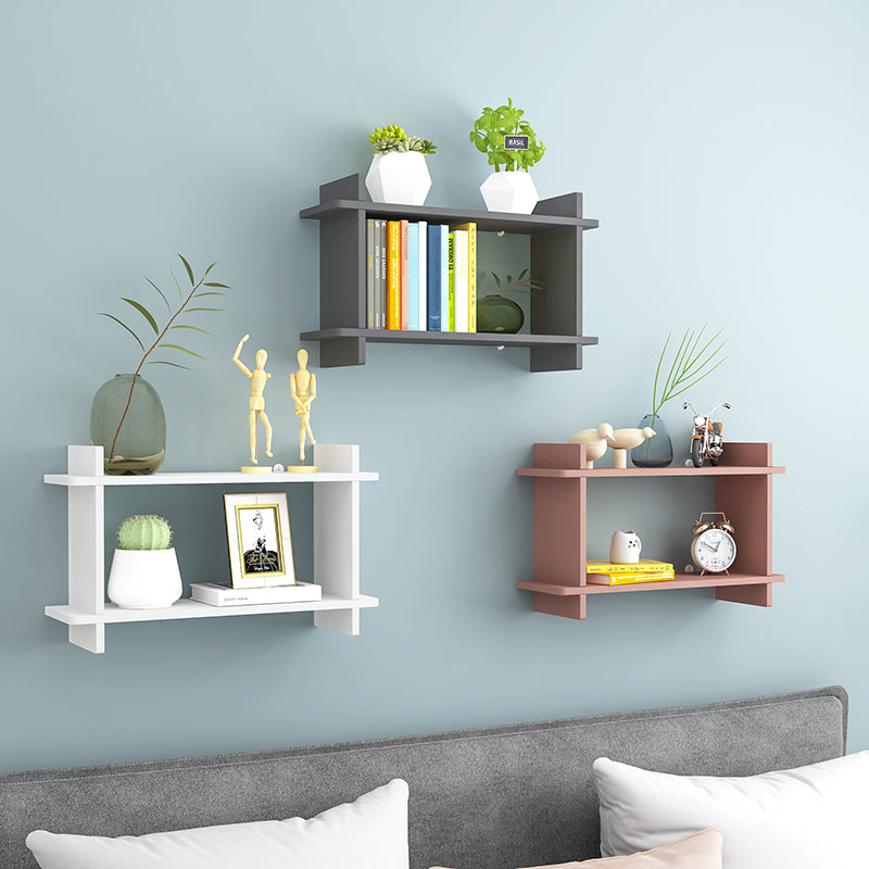 Closed Back Bookshelf Contemporary Style Wall Mounted Bookcase for Study Room and Office Clearhalo 'Bookcases' 'furn' 'furn_bookcases' 'Furniture' 'furniture_bookcases' 'Office Furniture' 5086962
