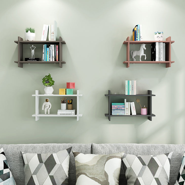Closed Back Bookshelf Contemporary Style Wall Mounted Bookcase for Study Room and Office Clearhalo 'Bookcases' 'furn' 'furn_bookcases' 'Furniture' 'furniture_bookcases' 'Office Furniture' 5086967