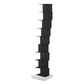Closed Back Bookcase Contemporary Style Invisible Bookshelf for Study Room and Office 13.8"L x 13.8"W x 60.8"H Black Clearhalo 'Bookcases' 'furn' 'furn_bookcases' 'Furniture' 'furniture_bookcases' 'Office Furniture' 5086985