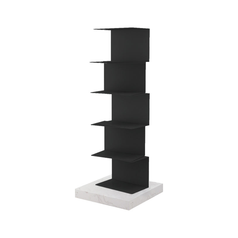 Closed Back Bookcase Contemporary Style Invisible Bookshelf for Study Room and Office 13.8"L x 13.8"W x 34.8"H Black Clearhalo 'Bookcases' 'furn' 'furn_bookcases' 'Furniture' 'furniture_bookcases' 'Office Furniture' 5086989