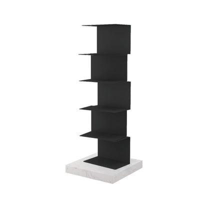 Closed Back Bookcase Contemporary Style Invisible Bookshelf for Study Room and Office 13.8"L x 13.8"W x 34.8"H Black Clearhalo 'Bookcases' 'furn' 'furn_bookcases' 'Furniture' 'furniture_bookcases' 'Office Furniture' 5086989