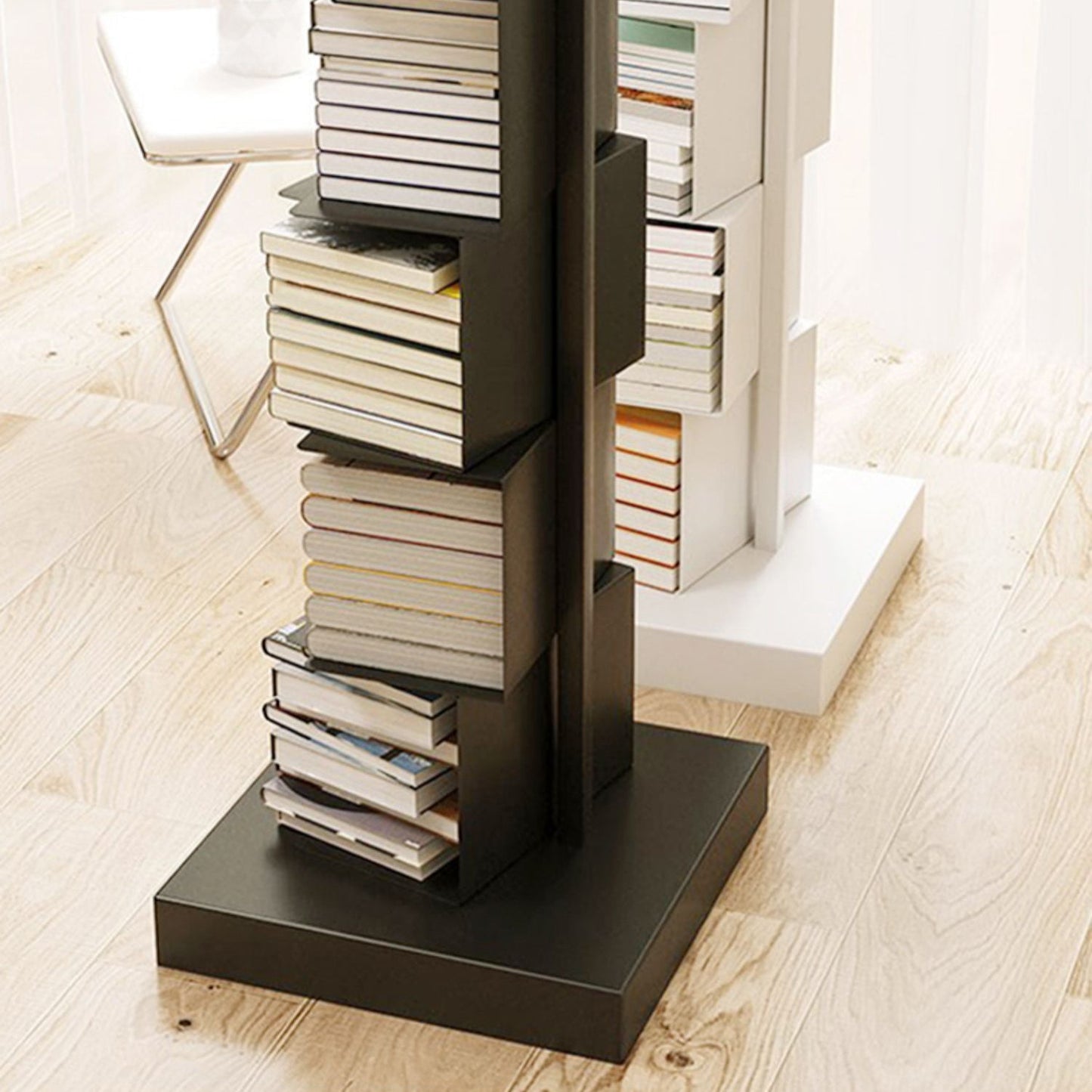 Closed Back Bookcase Contemporary Style Invisible Bookshelf for Study Room and Office Clearhalo 'Bookcases' 'furn' 'furn_bookcases' 'Furniture' 'furniture_bookcases' 'Office Furniture' 5086990