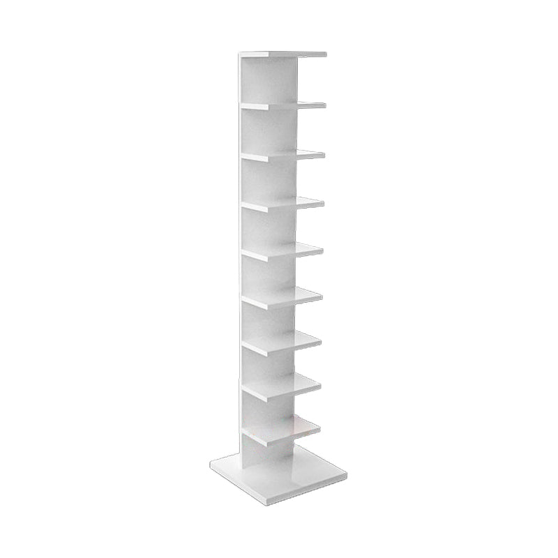 Closed Back Bookshelf Contemporary Style Invisible Bookcase for Study Room and Office 13.8"L x 13.8"W x 63.4"H White Clearhalo 'Bookcases' 'furn' 'furn_bookcases' 'Furniture' 'furniture_bookcases' 'Office Furniture' 5087012