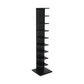 Closed Back Bookshelf Contemporary Style Invisible Bookcase for Study Room and Office 13.8"L x 13.8"W x 63.4"H Black Clearhalo 'Bookcases' 'furn' 'furn_bookcases' 'Furniture' 'furniture_bookcases' 'Office Furniture' 5087019