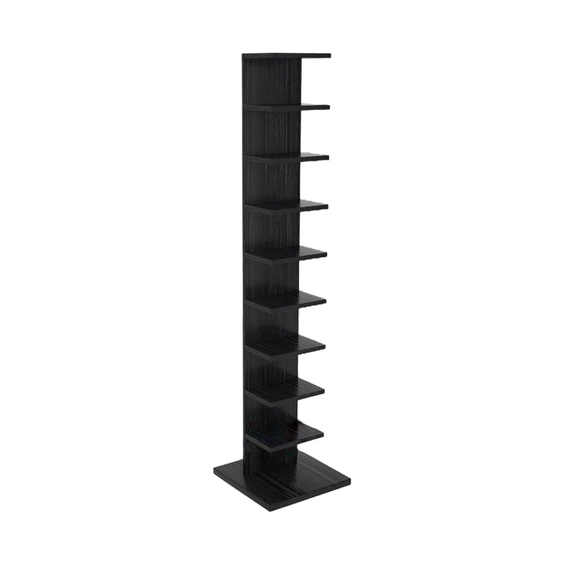 Closed Back Bookshelf Contemporary Style Invisible Bookcase for Study Room and Office 13.8"L x 13.8"W x 63.4"H Black Clearhalo 'Bookcases' 'furn' 'furn_bookcases' 'Furniture' 'furniture_bookcases' 'Office Furniture' 5087019
