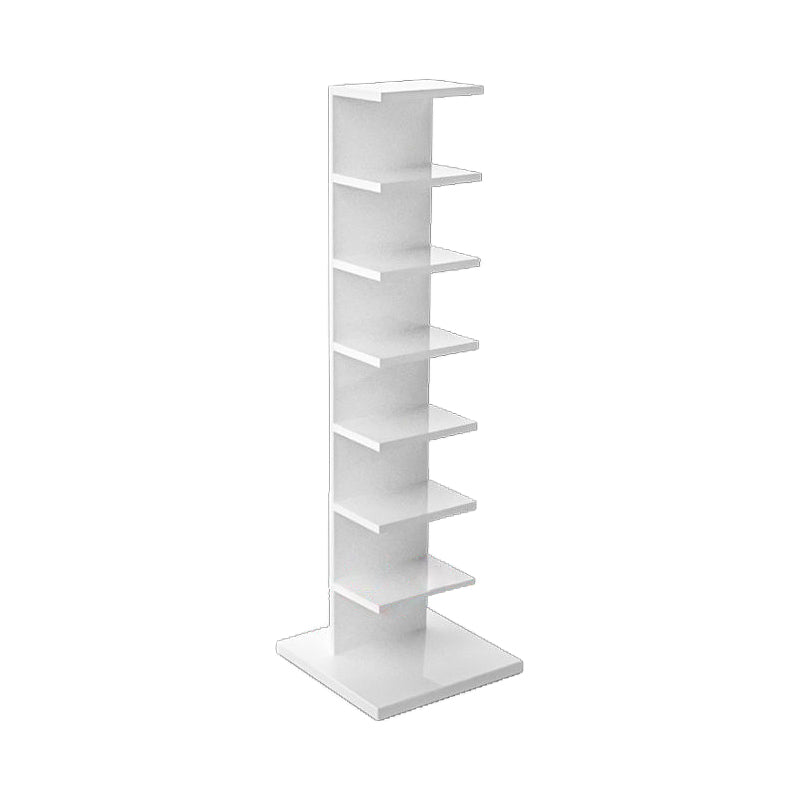 Closed Back Bookshelf Contemporary Style Invisible Bookcase for Study Room and Office 13.8"L x 13.8"W x 49.5"H White Clearhalo 'Bookcases' 'furn' 'furn_bookcases' 'Furniture' 'furniture_bookcases' 'Office Furniture' 5087021