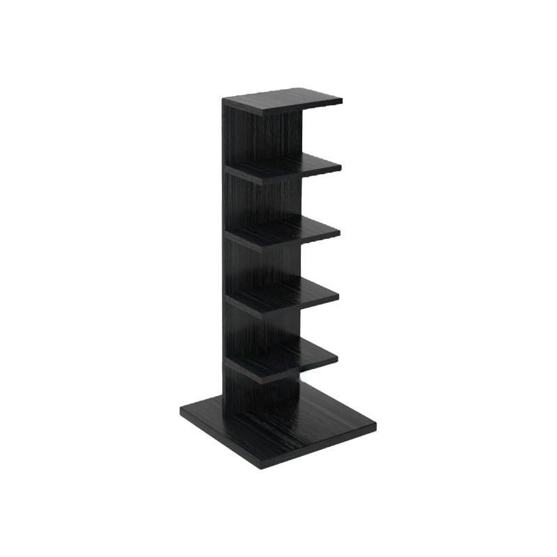Closed Back Bookshelf Contemporary Style Invisible Bookcase for Study Room and Office 13.8"L x 13.8"W x 35.6"H Black Clearhalo 'Bookcases' 'furn' 'furn_bookcases' 'Furniture' 'furniture_bookcases' 'Office Furniture' 5087023