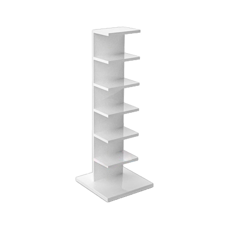 Closed Back Bookshelf Contemporary Style Invisible Bookcase for Study Room and Office 13.8"L x 13.8"W x 42.5"H White Clearhalo 'Bookcases' 'furn' 'furn_bookcases' 'Furniture' 'furniture_bookcases' 'Office Furniture' 5087024