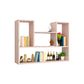 Wall Mounted Bookshelf Contemporary Style Bookcase for Study Room and Office Pink 35.4"L x 5.9"W x 23.6"H Clearhalo 'Bookcases' 'Furniture' 'furniture_bookcases' 'Office Furniture' 5087035