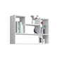 Wall Mounted Bookshelf Contemporary Style Bookcase for Study Room and Office White 35.4"L x 7.9"W x 29.5"H Clearhalo 'Bookcases' 'Furniture' 'furniture_bookcases' 'Office Furniture' 5087037