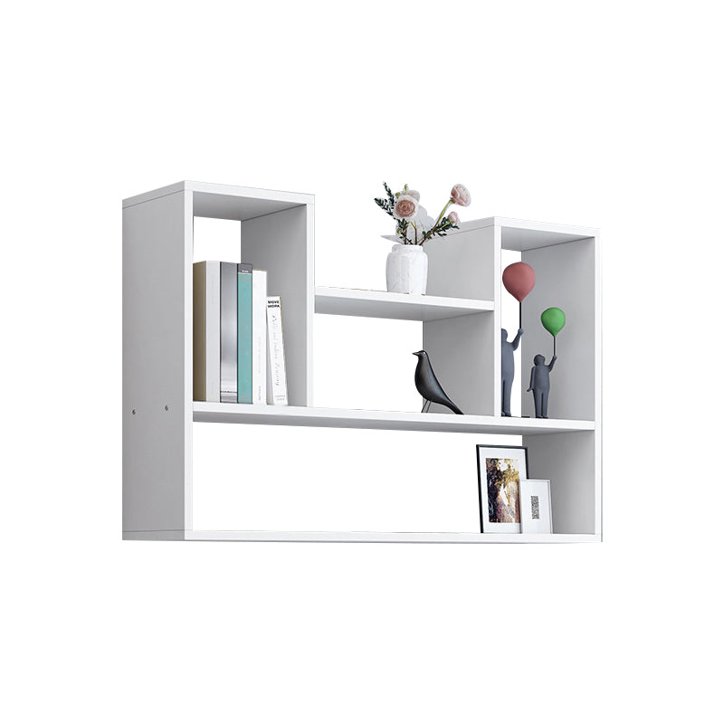 Wall Mounted Bookshelf Contemporary Style Bookcase for Study Room and Office White 35.4"L x 7.9"W x 29.5"H Clearhalo 'Bookcases' 'Furniture' 'furniture_bookcases' 'Office Furniture' 5087037