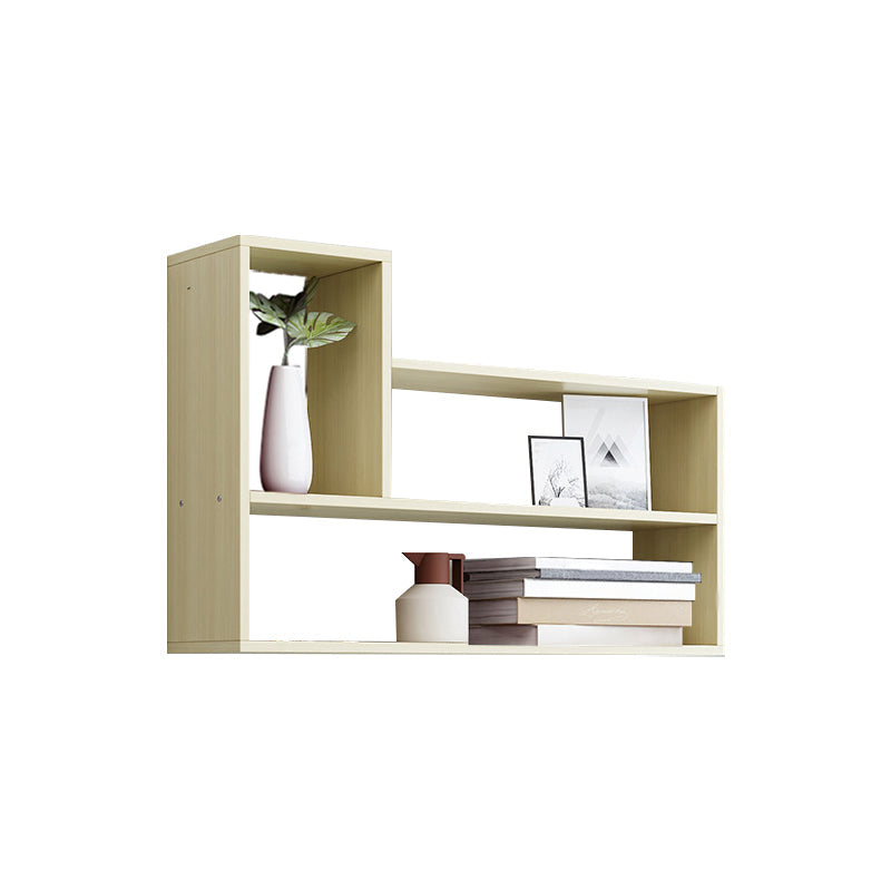 Wall Mounted Bookshelf Contemporary Style Bookcase for Study Room and Office Off-White 23.6"L x 5.1"W x 23.6"H Clearhalo 'Bookcases' 'Furniture' 'furniture_bookcases' 'Office Furniture' 5087039