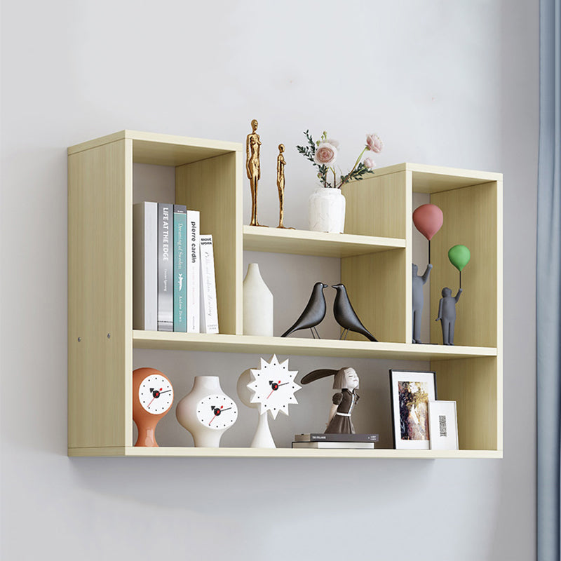 Wall Mounted Bookshelf Contemporary Style Bookcase for Study Room and Office Clearhalo 'Bookcases' 'Furniture' 'furniture_bookcases' 'Office Furniture' 5087044