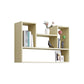 Wall Mounted Bookshelf Contemporary Style Bookcase for Study Room and Office Off-White 35.4"L x 7.9"W x 29.5"H Clearhalo 'Bookcases' 'Furniture' 'furniture_bookcases' 'Office Furniture' 5087046