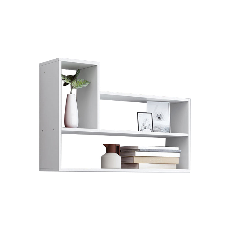 Wall Mounted Bookshelf Contemporary Style Bookcase for Study Room and Office White 31.5"L x 5.9"W x 23.6"H Clearhalo 'Bookcases' 'Furniture' 'furniture_bookcases' 'Office Furniture' 5087048