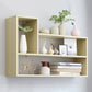 Wall Mounted Bookshelf Contemporary Style Bookcase for Study Room and Office Clearhalo 'Bookcases' 'Furniture' 'furniture_bookcases' 'Office Furniture' 5087049