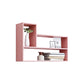 Wall Mounted Bookshelf Contemporary Style Bookcase for Study Room and Office Pink 23.6"L x 5.1"W x 23.6"H Clearhalo 'Bookcases' 'Furniture' 'furniture_bookcases' 'Office Furniture' 5087055