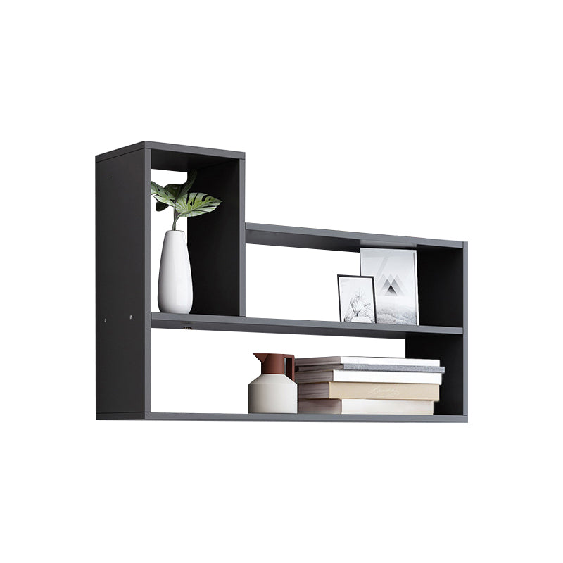Wall Mounted Bookshelf Contemporary Style Bookcase for Study Room and Office Black 31.5"L x 5.9"W x 23.6"H Clearhalo 'Bookcases' 'Furniture' 'furniture_bookcases' 'Office Furniture' 5087057
