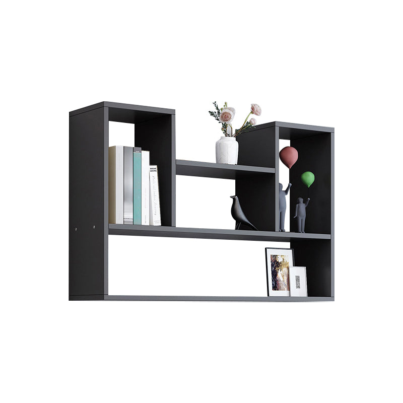 Wall Mounted Bookshelf Contemporary Style Bookcase for Study Room and Office Black 35.4"L x 5.9"W x 23.6"H Clearhalo 'Bookcases' 'Furniture' 'furniture_bookcases' 'Office Furniture' 5087059