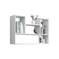 Wall Mounted Bookshelf Contemporary Style Bookcase for Study Room and Office White 35.4"L x 5.9"W x 23.6"H Clearhalo 'Bookcases' 'Furniture' 'furniture_bookcases' 'Office Furniture' 5087061